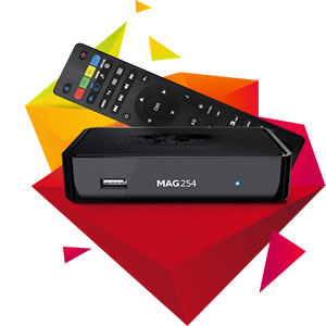 MAG254 W1 IPTV SET-TOP BOX (BUILT IN WIFI)